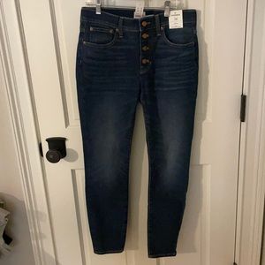 Jcrew high rise 9” toothpick Jean size 28